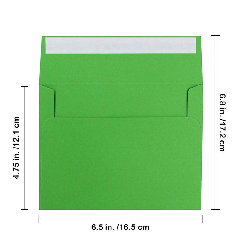 Supla 95 Pcs 19 Colors A6 Invitation Envelopes - Peel & Seal Self Seal 4 3/4 x 6 1/2 Blank Square Flap Announcements Envelopes - Stationery for Holiday Greeting Cards & Mailing - Image 2